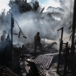 damaged house after a fire